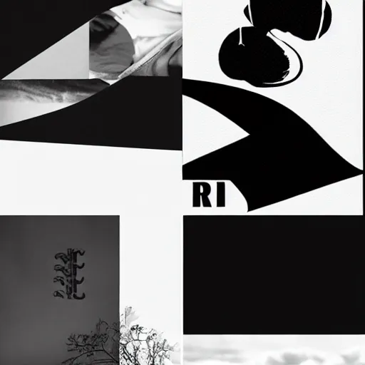 Image similar to black on white graphic design in the style of pavel ripley