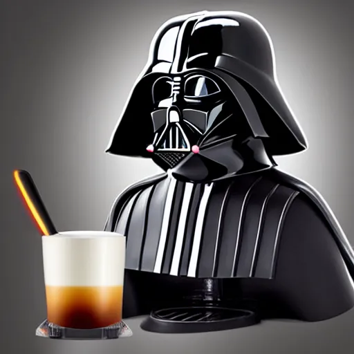 Image similar to darth vader nespresso machine