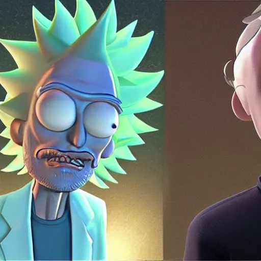 Prompt: realistic rick from rick and morty