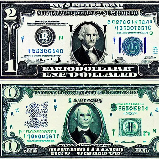 Prompt: New american dollar bill redesign photo