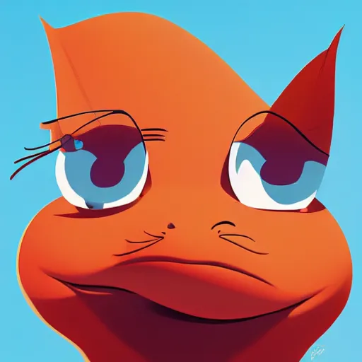 Image similar to face icon stylized minimalist the ren & stimpy show, loftis, cory behance hd by jesper ejsing, by rhads, makoto shinkai and lois van baarle, ilya kuvshinov, rossdraws global illumination