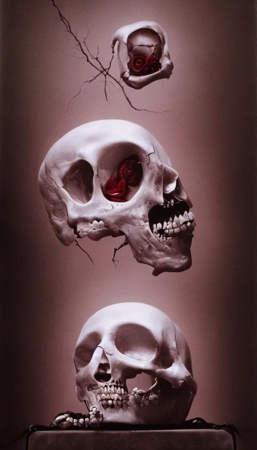 Image similar to life and death mixing together, by gottfried helnwein