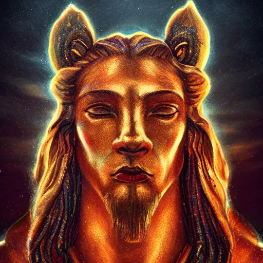 Image similar to majestic gracious regal deity zeus portrait, ancient greece, atmospheric lighting, painted, intricate, volumetric lighting, beautiful, rich deep colours masterpiece, golden hour, sharp focus, ultra detailed, by leesha hannigan, ross tran, thierry doizon, kai carpenter, ignacio fernandez rios