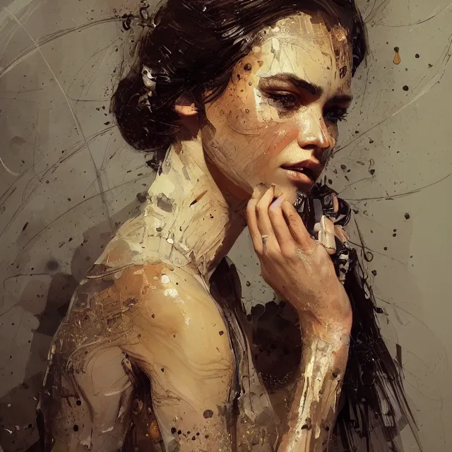 Image similar to beauty girl, hyper detailed, insane details, intricate, elite, elegant, luxury, by ismail inceoglu dragan bibin hans thoma greg rutkowski alexandros pyromallis rene maritte illustrated, perfect face, fine details, realistic shaded, fine - face, pretty face