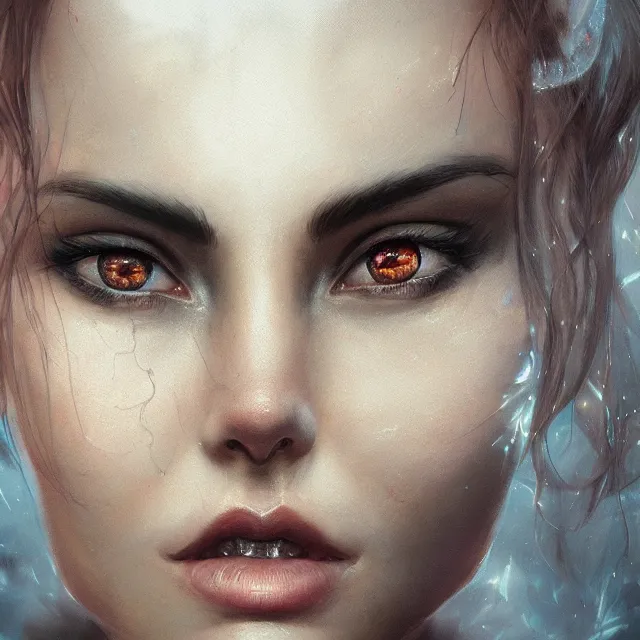 Image similar to illustration of a woman, her eyes have incredible detail, by artgerm and wlop and greg rutkowski, trance, hypnotic, digital art, extreme detail, realistic lighting, cinematic composition, concept art, sharp focus, colorful, photorealistic eyes, 8 k