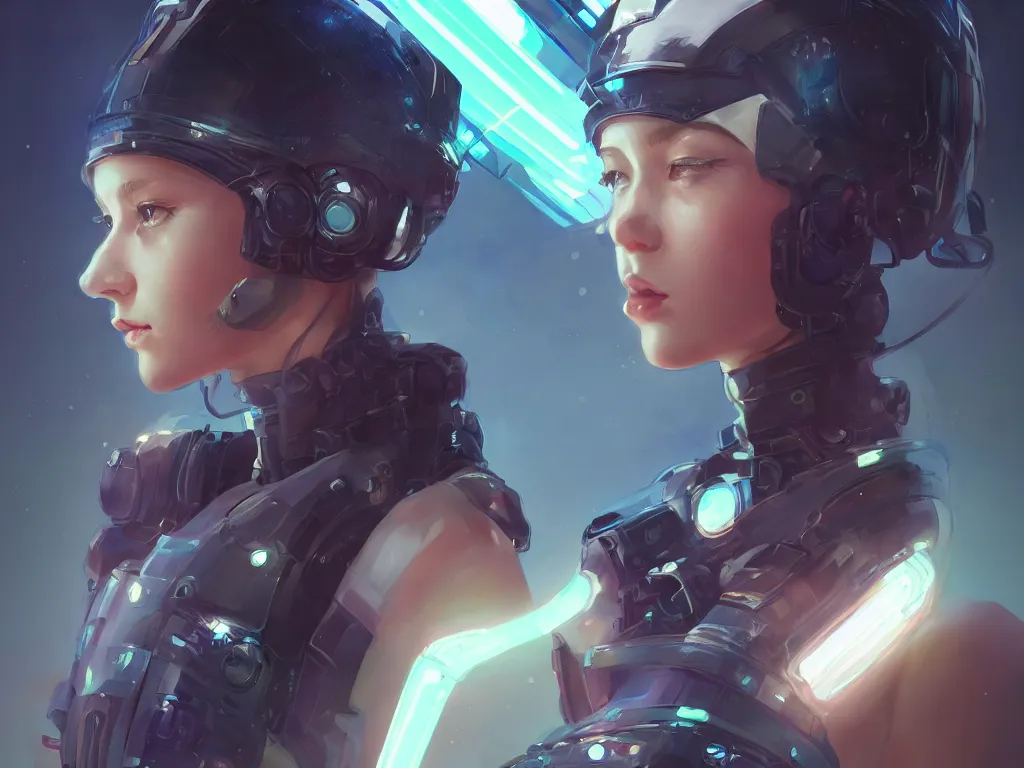 Image similar to portrait futuristic solider girl, in future tokyo towertop, ssci - fi, fantasy, intricate, very very beautiful, elegant, human anatomy, neon light, highly detailed, digital painting, artstation, concept art, smooth, sharp focus, illustration, art by ayanamikodon and alphonse mucha and tan zi and wlop