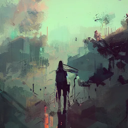 Image similar to looking back, by ismail inceoglu