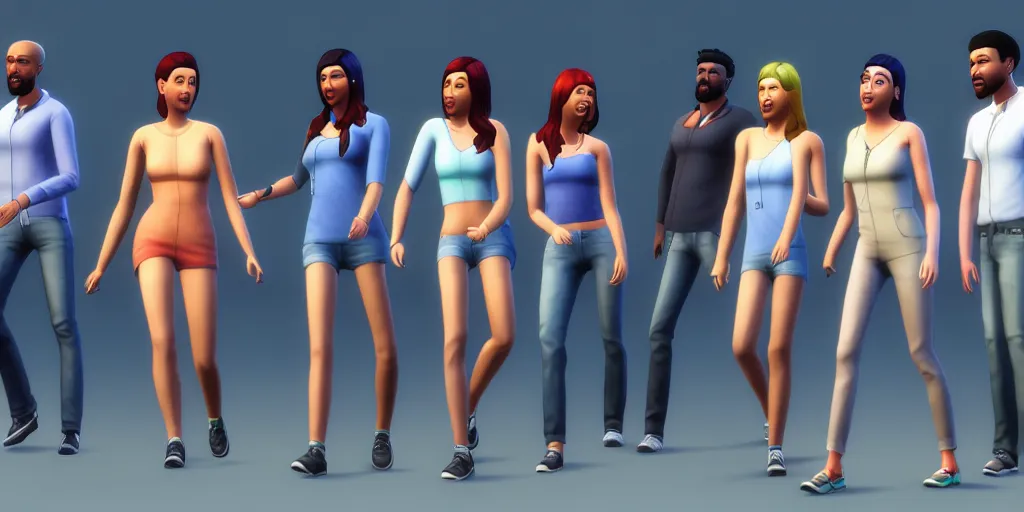 walking together - The Sims 4 Download - SimsFinds.com