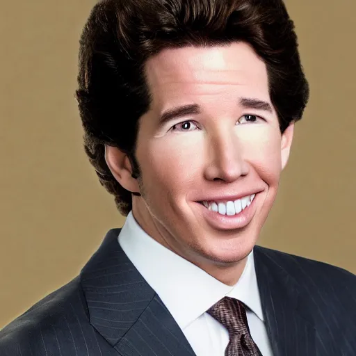 Prompt: high quality professional photo of christian televangelist joel osteen