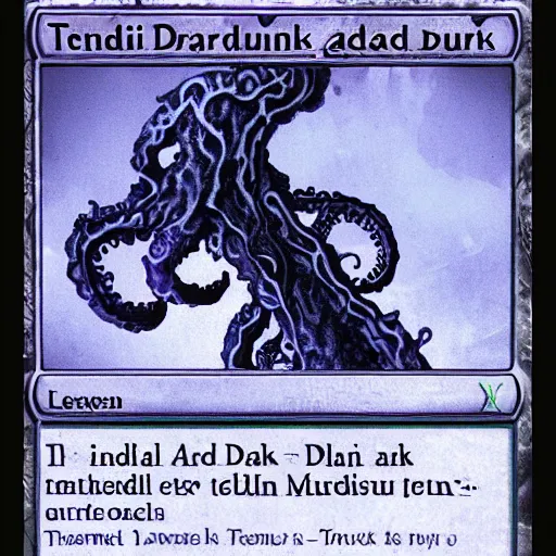 Image similar to tendril aquarium creature dark and murky