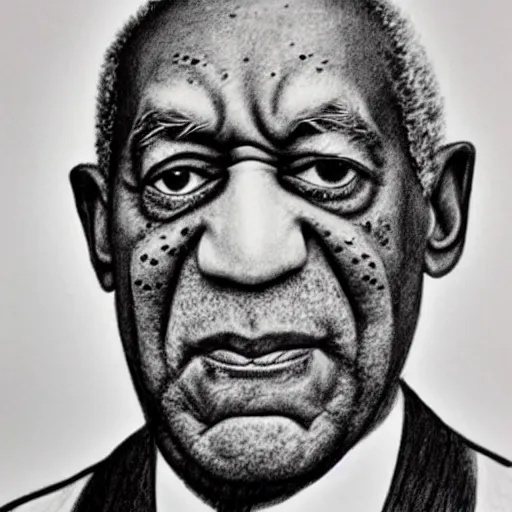 Prompt: bad pencil drawing of bill cosby