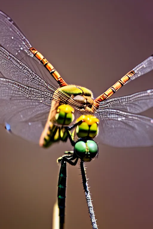 Image similar to a macro photograph of a dragonfly by adam gor, 8 k