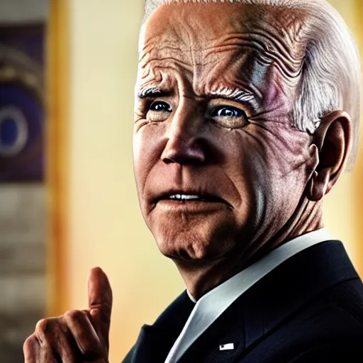 Prompt: first promo stills of Darth Biden released