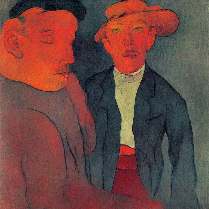 Image similar to portrait of the coral collector. henri de toulouse - lautrec, rufino tamayo, rene magritte, agnes pelton