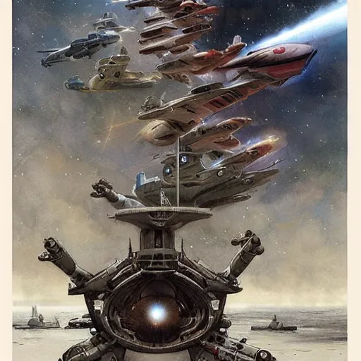 Image similar to starfleet, by jean - baptiste monge