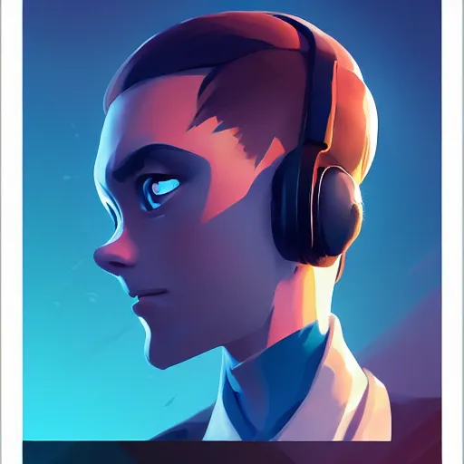 Image similar to face icon stylized minimalist sony playstation 5, loftis, cory behance hd by jesper ejsing, by rhads, makoto shinkai and lois van baarle, ilya kuvshinov, rossdraws global illumination