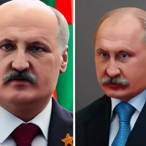 Prompt: alexander lukashenko looking like a blonde russian girl