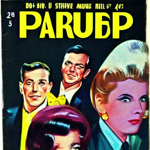 Image similar to 1960s pulp book cover