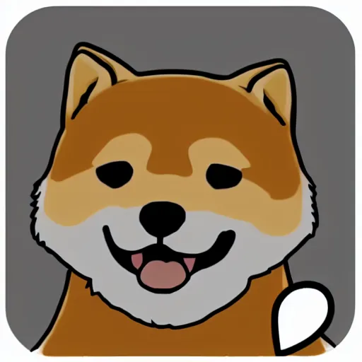Image similar to cute shiba inu, telegram sticker