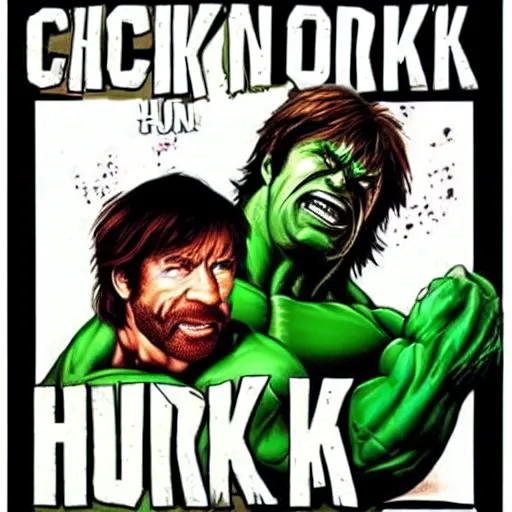 Image similar to Chuck Norris as Hulk