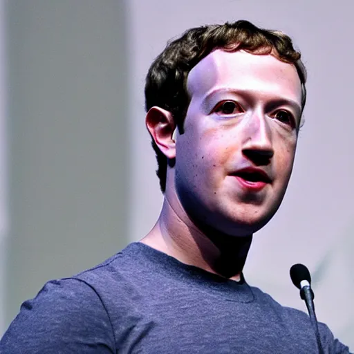 Prompt: mark zuckerberg as a cyberpunk robot