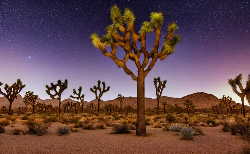 joshua tree national park at night, anime theme | Stable Diffusion | OpenArt