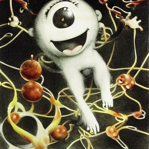 Image similar to super monkey ball, illustrated by Stephen Gammell