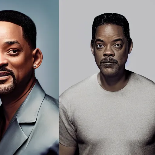 Prompt: photography of will smith and chris rock together. ultra-detailed, 8k, octane render