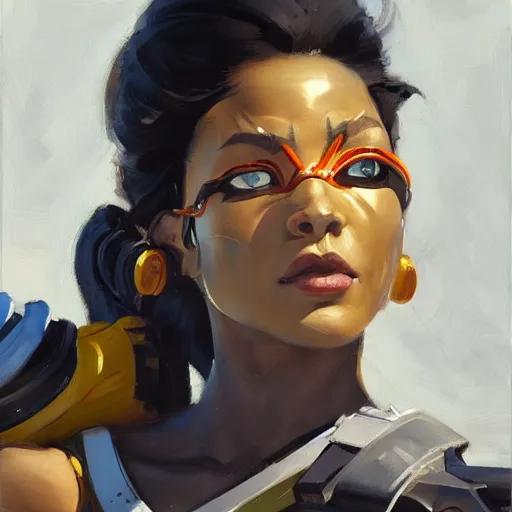 Prompt: greg manchess portrait painting of makima in chainsawman as overwatch character, medium shot, asymmetrical, profile picture, organic painting, sunny day, matte painting, bold shapes, hard edges, street art, trending on artstation, by huang guangjian and gil elvgren and sachin teng