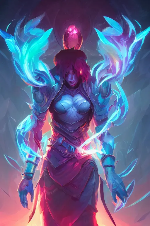 Prompt: pantheon league of legends wild rift hero champions arcane magic digital painting bioluminance alena aenami artworks in 4 k design by lois van baarle by sung choi by john kirby artgerm and greg rutkowski and magali villeneuve mage fighter assassin