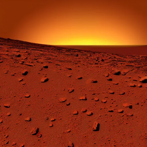 Image similar to sunset on Mars