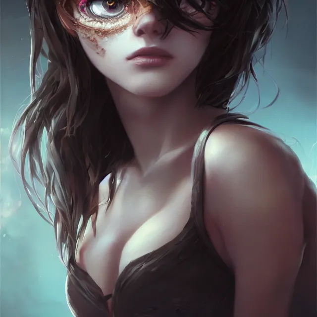 Prompt: illustration of a woman's eyes by artgerm and wlop and greg rutkowski, trance, digital art, extreme detail, realistic lighting, cinematic composition, concept art, sharp focus, colorful, photorealistic eyes, 8 k