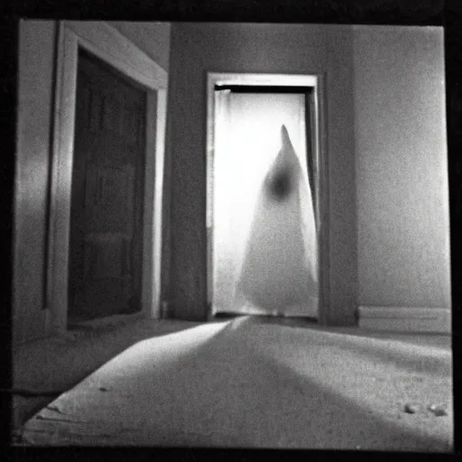 Prompt: poltergeist ghost capture by film camera