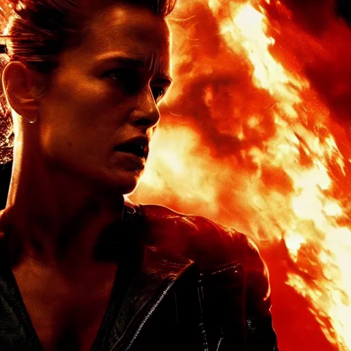 Prompt: stunning awe inspiring new terminator movie, movie still 8 k hdr atmospheric lighting