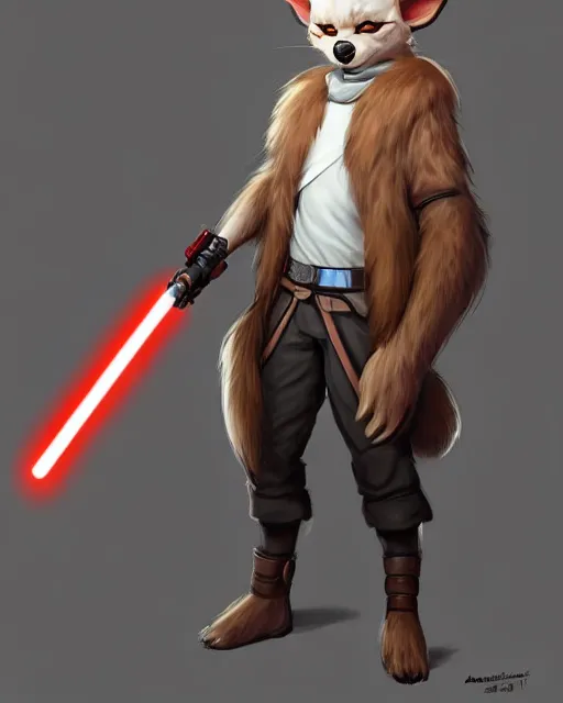 Prompt: character concept art of a cute young male anthropomorphic starwars furry | | cute - fine - face, pretty face, key visual, realistic shaded perfect face, fine details by stanley artgerm lau, wlop, rossdraws, james jean, andrei riabovitchev, marc simonetti, and sakimichan, trending on artstation