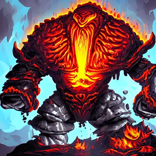 Prompt: molten giant