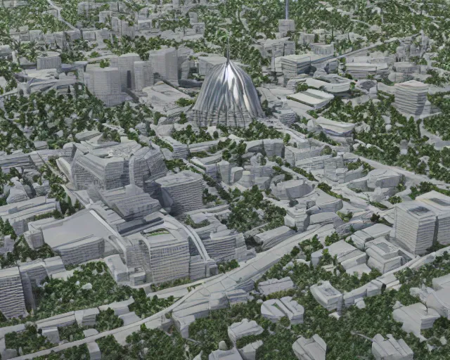 Image similar to turkey! - hungary! khaganate in 2 0 3 3 year, with futuristic! buildings, the buildings are light - grey!, with trees! around buildings, highly detailed digital art