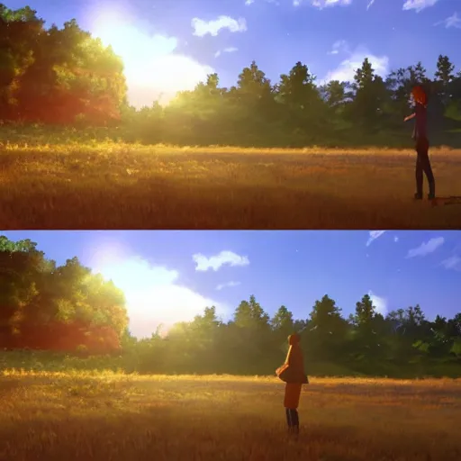 Prompt: the scene in the movie weathering with you, people : - 1, by makoto shinkai, light effect, 8 k