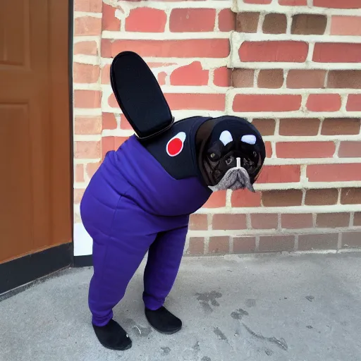 Image similar to a person wearing a dog suit