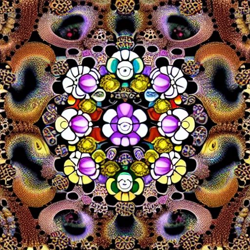 Image similar to award winning extremely detailed fractal artwork by takashi murakami 4 k 8 k
