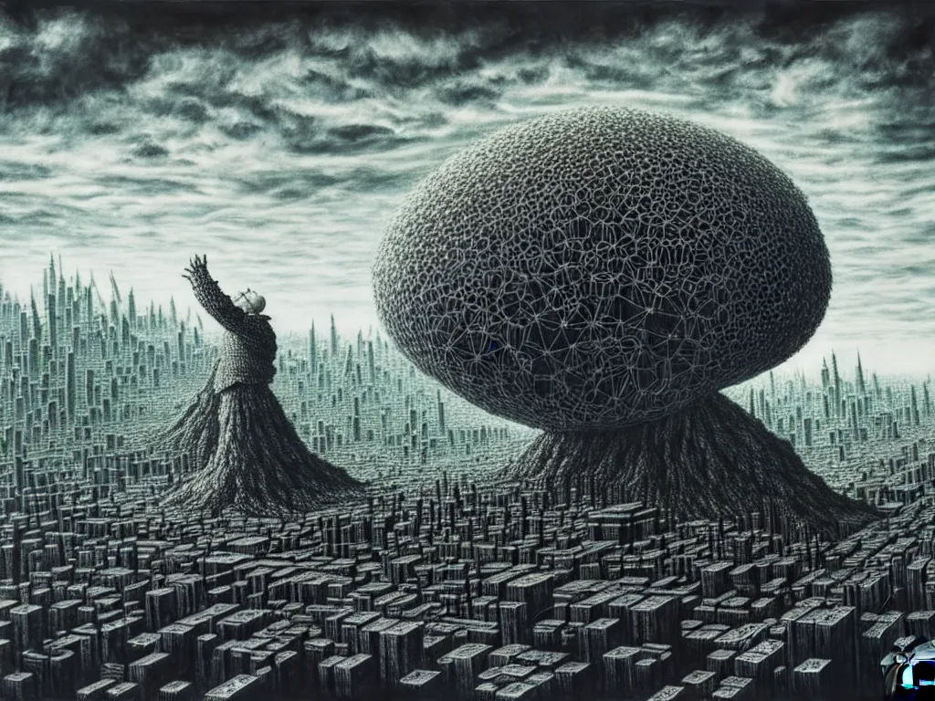 Image similar to highly detailed photo of giant plotter drawing a world, trending on deviantart, neo surrealism, sharp focus, a lot of little details, octane, masterpiece, art by max ernst