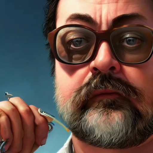 Image similar to ricky from trailer park boys, intricate, highly detailed, digital painting, trending on artstation, concept art, smooth, sharp focus, illustration, unreal engine 5, 8 k, art by artgerm and greg rutkowski and alphonse mucha