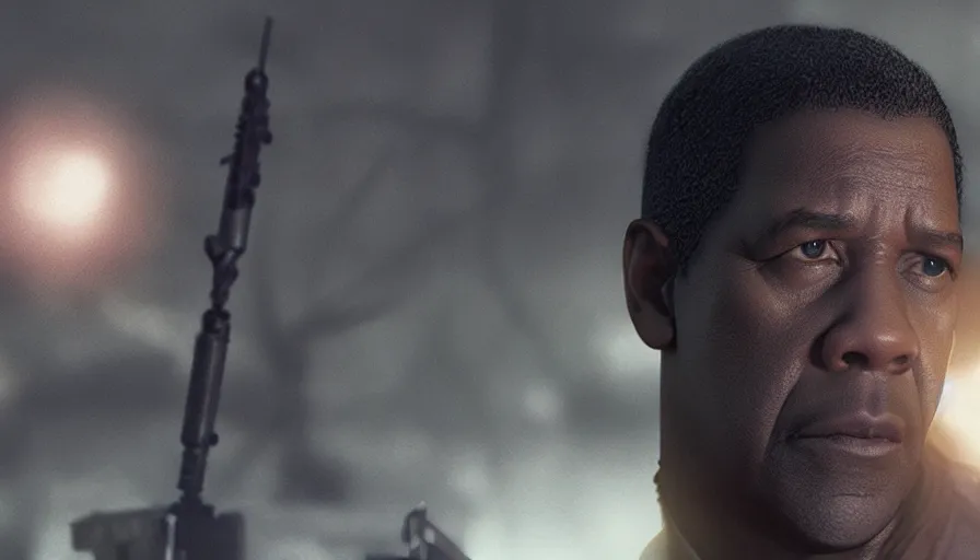 Prompt: Denzel Washington is Blade, hyperdetailed, artstation, cgsociety, 8k