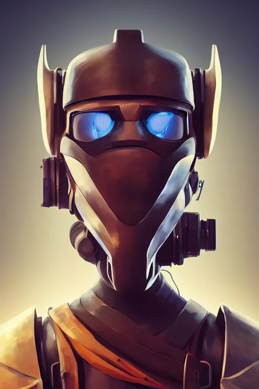 Image similar to epic mask helmet robot ninja portrait stylized as fornite style game design fanart by concept artist gervasio canda, behance hd by jesper ejsing, by rhads, makoto shinkai and lois van baarle, ilya kuvshinov, rossdraws global illumination radiating a glowing aura global illumination ray tracing hdr render in unreal engine 5