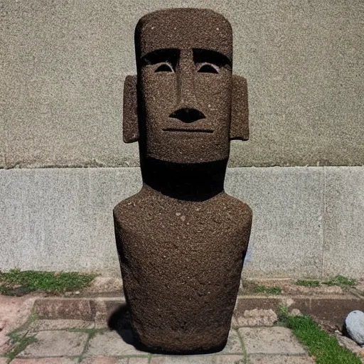 Image similar to charles hoskinson easter island head