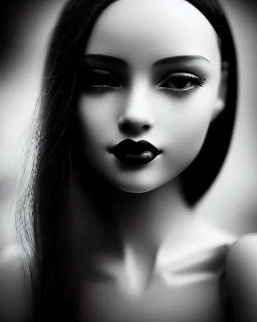 Image similar to black and white dreamy young beautiful female artificial intelligence, cinematic, rim light, bokeh, photo - realistic, elegant, high detail, 8 k, masterpiece, photo taken in 1 9 3 0