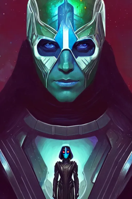 Prompt: a portrait of ronan the accuser from guardians of the galaxy, fantasy, sharp focus, intricate, elegant, digital painting, artstation, matte, highly detailed, concept art, illustration, ambient lighting, art by ilya kuvshinov, artgerm, alphonse mucha, and greg rutkowski