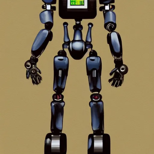 Image similar to robot creates robot, concept art