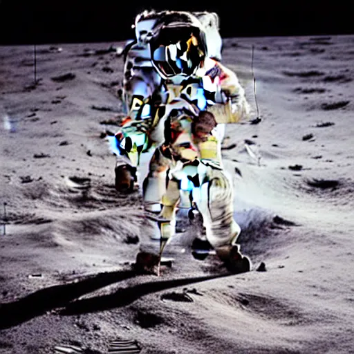 Image similar to Chuck Norris on the moon