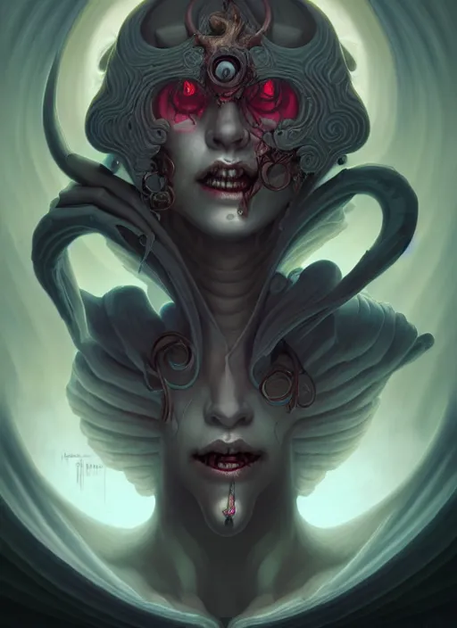 Prompt: fineart portrait illustration of the necromancer by peter mohrbacher, hyper detailed, crisp